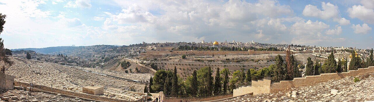 Jerusalem panorama from the Mount of Olives